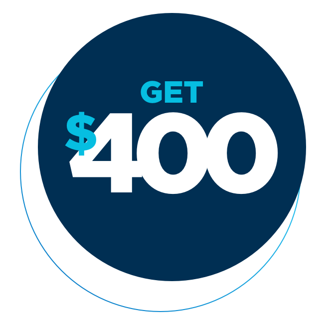 Get $400 when you open a Cashback Free Checking Account