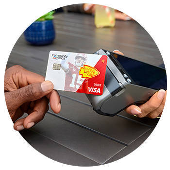 Tap to Pay with your Exclusive Chiefs Debit Card