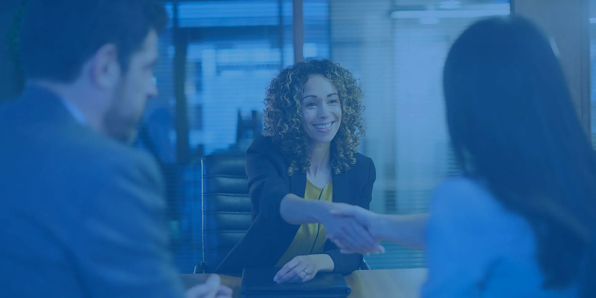 Financial Advisor Shaking Hands with Client